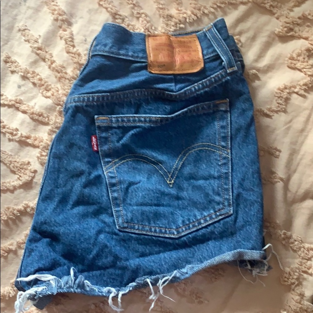 Levi 501 high waisted shorts